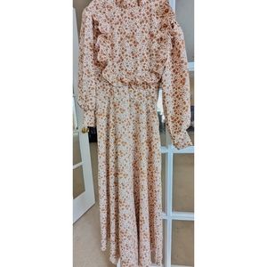 Boho Floral Print Dress